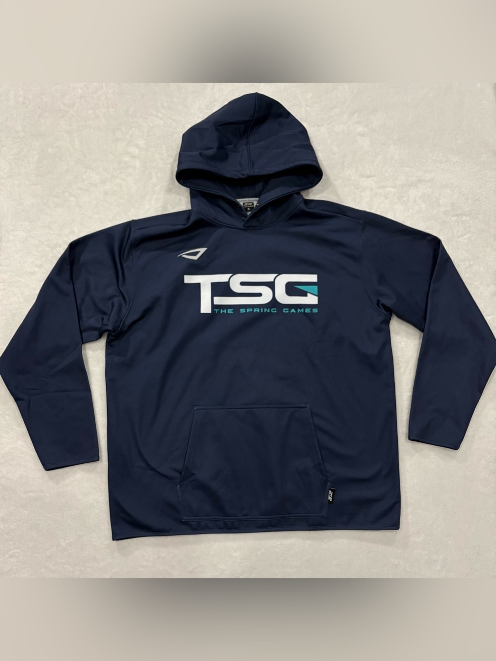 3N2 Clutch Apparel "The Spring Games" Softball Navy Blue Hoodie Men’s Size XL